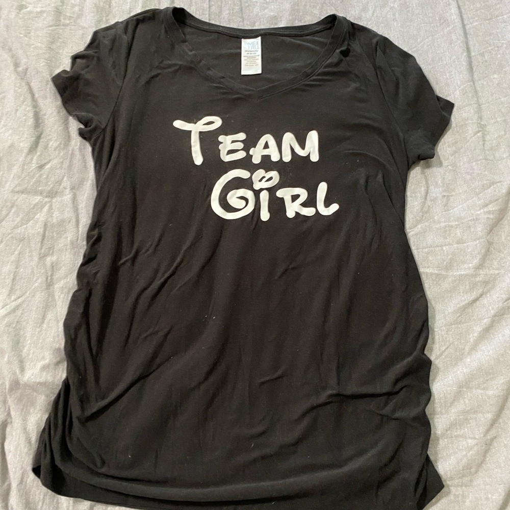 Gender reveal Team Girl tee